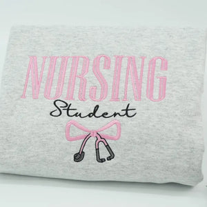 Custom Nursing Student Sweatshirt or Hoodie - Appreciation Gift from Proud Parent, Friends