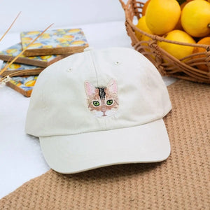 Personalized Pet Hat with Custom Embroidered Photo - Unique Pet Lover Gift Idea