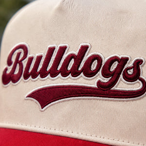 Custom Retro Sports Team Snapback Hats - Embroidered Game Day Text, Name, City, State on Front, Side & Back