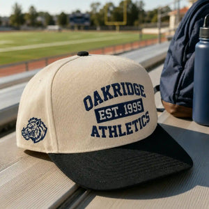 Custom School Team Snapbacks Hats - Embroidered Campus Club Caps Text, Logo, Name