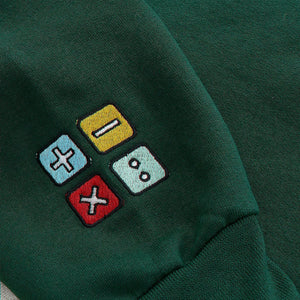 Personalized Back to School Teacher Quarter Zip for Wife - Embroidered Name & School Elements Heart, Teacher Appreciation Gift