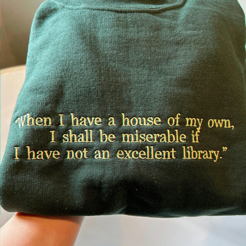 Custom Embroidered Sweatshirt with Personalized Text, Minimalist Anniversary, Wedding or Birthday Gift for Him Her