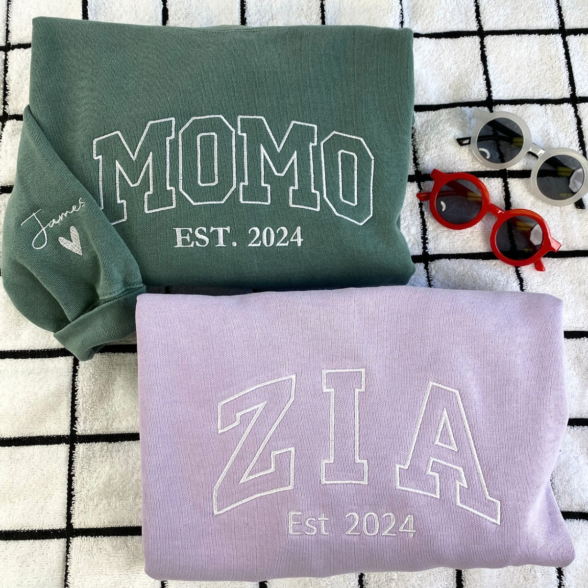 Pop Pop Sweatshirt / Hoodie, Custom Embroidered Grandpa Gifts for Birthday & Christmas