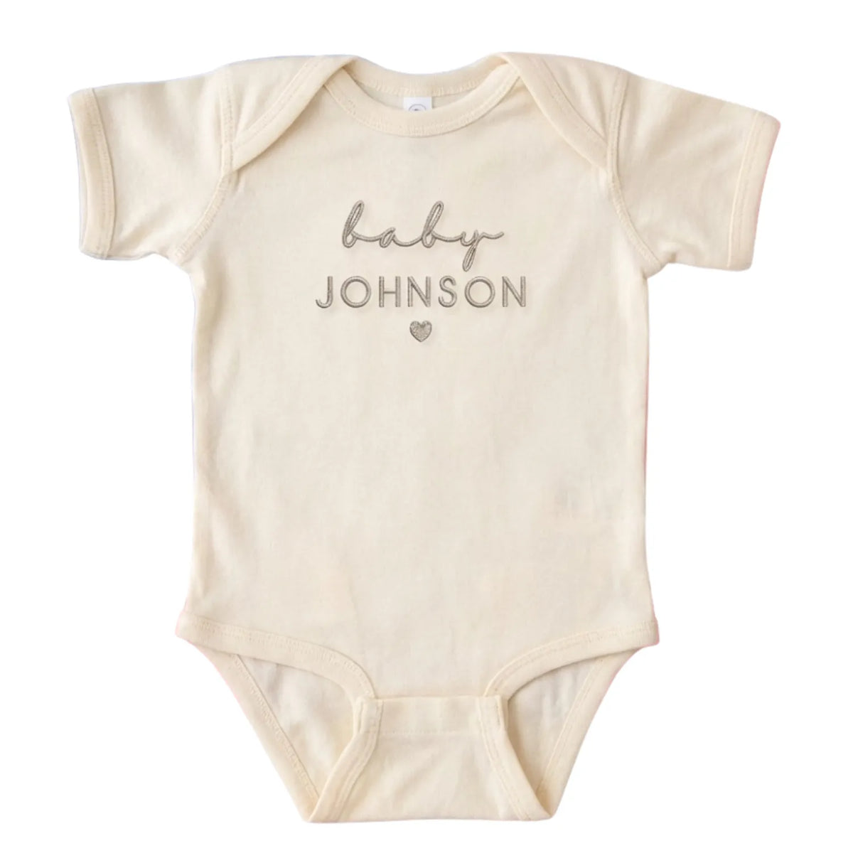 Custom Embroidered Baby Onesie with Name - Personalized Newborn Gift