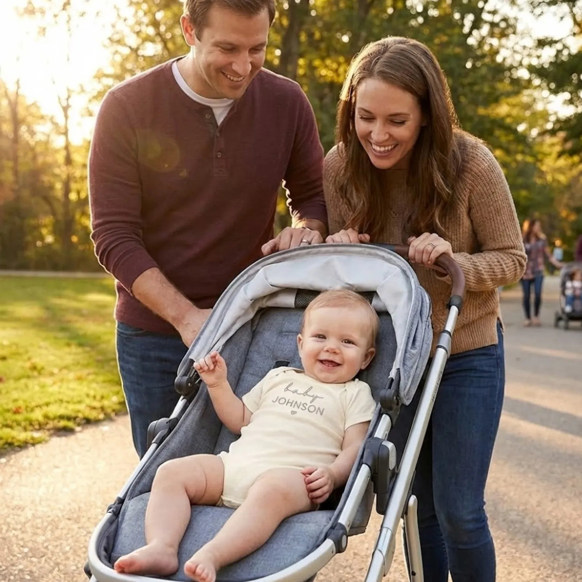 Custom Embroidered Baby Onesie with Name - Personalized Newborn Gift