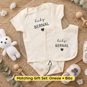 Custom Embroidered Baby Onesie with Name - Personalized Newborn Gift