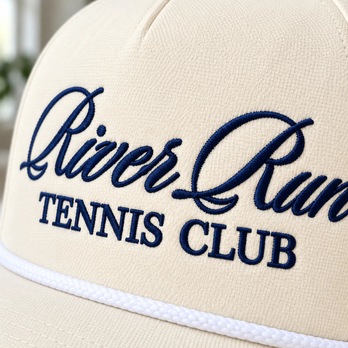 Custom Embroidered Snapback Rope Hats - Embroidered Your Text, Name, Logo on Front, Side & Back