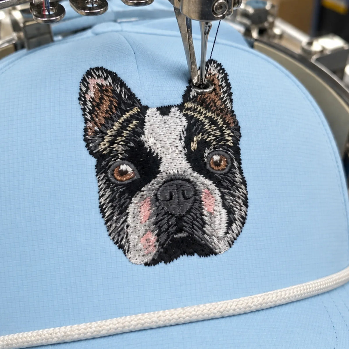 Custom Pet Photo Snapback Rope Hats - Embroidered Dog, Cat or any Pet Portrait Caps