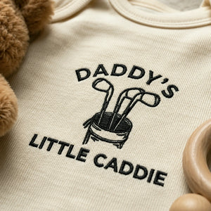 Dad and Mini Golfing Matching T-Shirt, Baby Onesie or Set - Embroidered Father's Day Gift for Golf Loving