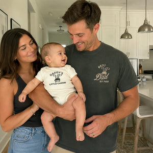 Dad and Mini Golfing Matching T-Shirt, Baby Onesie or Set - Embroidered Father's Day Gift for Golf Loving