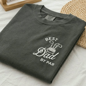Dad and Mini Golfing Matching T-Shirt, Baby Onesie or Set - Embroidered Father's Day Gift for Golf Loving