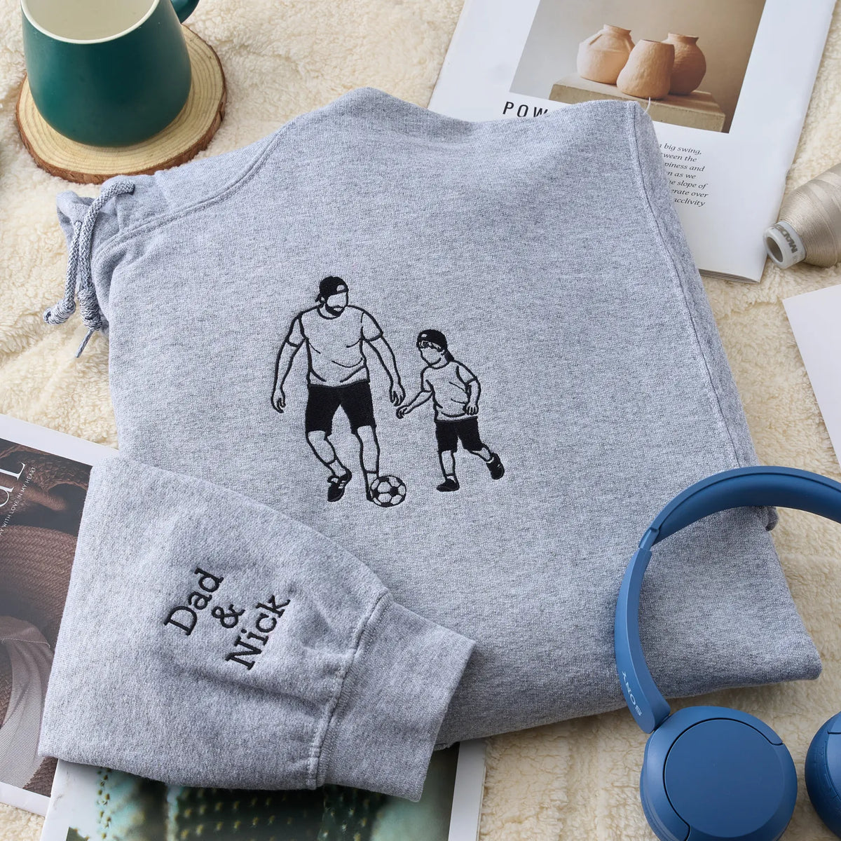 Personalized Daddy Daughter Hoodies or Sweatshirts with Picture