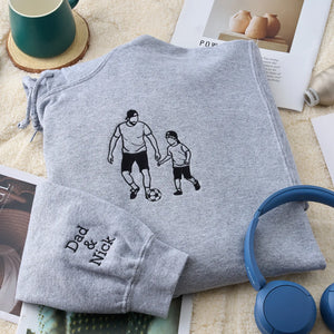 Personalized Daddy Daughter Hoodies or Sweatshirts with Picture