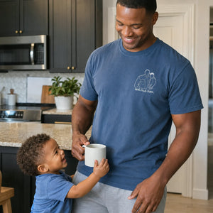 Father and Son T-Shirt, Personalized Fathers Day Gifts from Portrait Photo Tee, Unique Gifts for Dad