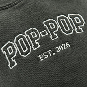 Pop Pop T-Shirt or Sweatshirt Embroidered - Father's Day Gift for Dad, New Grandpa