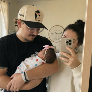 First Time Girl Dad Photo Hat Embroidered - Personalized Father's Day Gift for New Dad Est Year