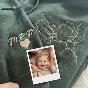 First Father’s Day Gift - Personalized Dad Embroidered Sweatshirt for New Dad