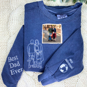 Personalized Daddy Daughter Hoodies or Sweatshirts with Picture