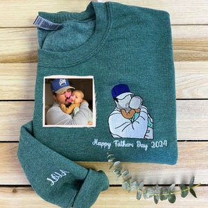 Personalized Daddy Daughter Hoodies or Sweatshirts with Picture