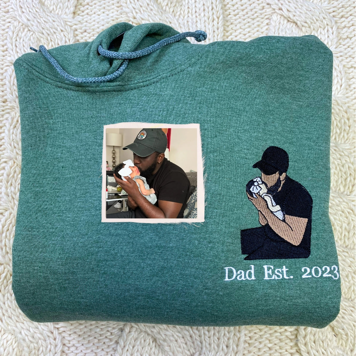 Father and Son Sweatshirt Hoodie Personalized Fathers Day Gifts from Embroly