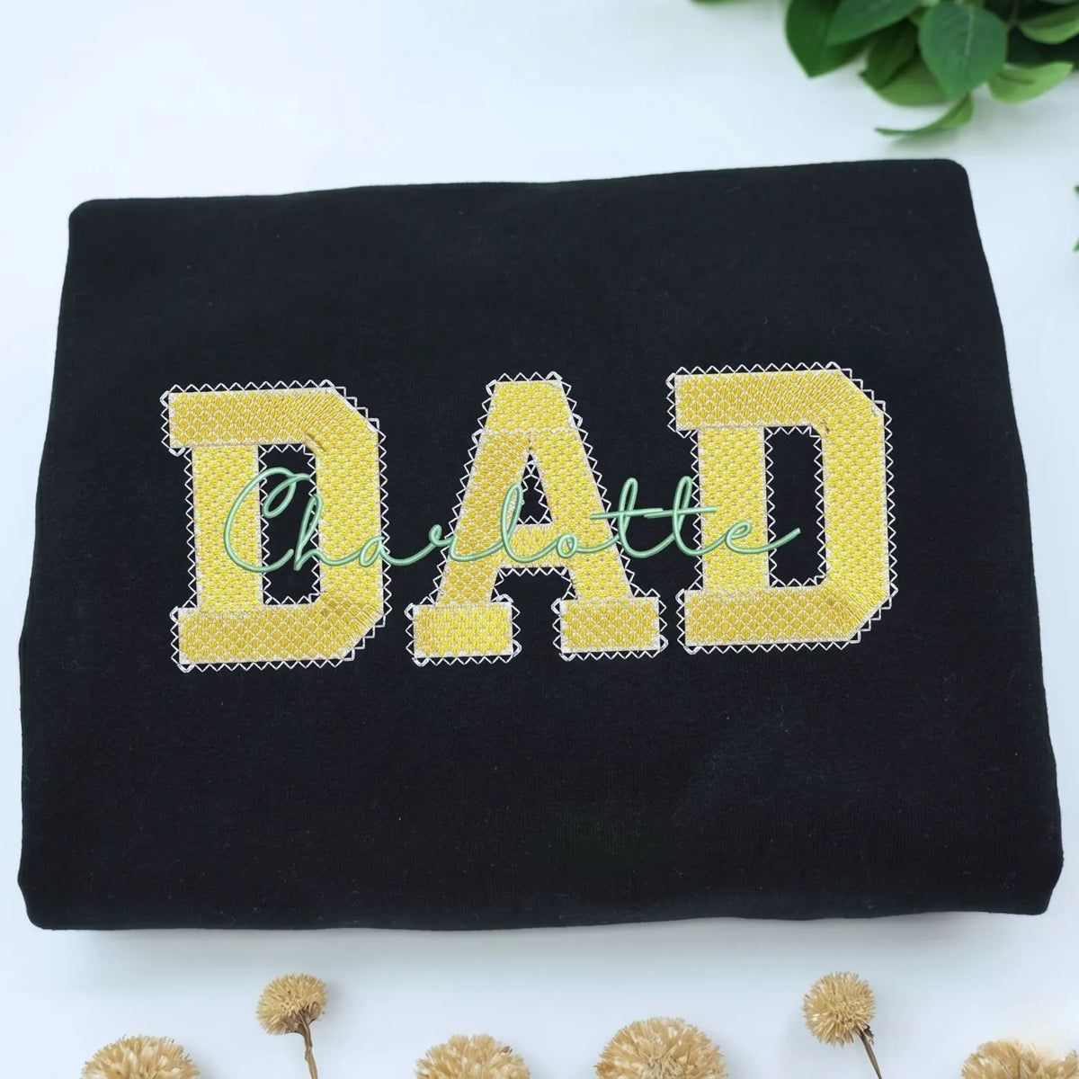 personalized dad sweatshirt with kids names custom father’s day hoodie gift for new dad
