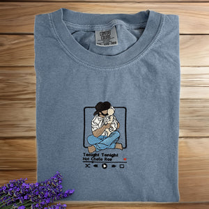 Dad and Son T-Shirt with Embroidered Photo Portrait, Gift for Father's Day, New Dad Birthday