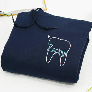 Embroidered Dental Hygienist Sweatshirt - Personalized Name, Gift for Dental Professionals