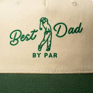 Best Dad By Par Snapback Hat - Embroidered Gift Dad Golf Cap