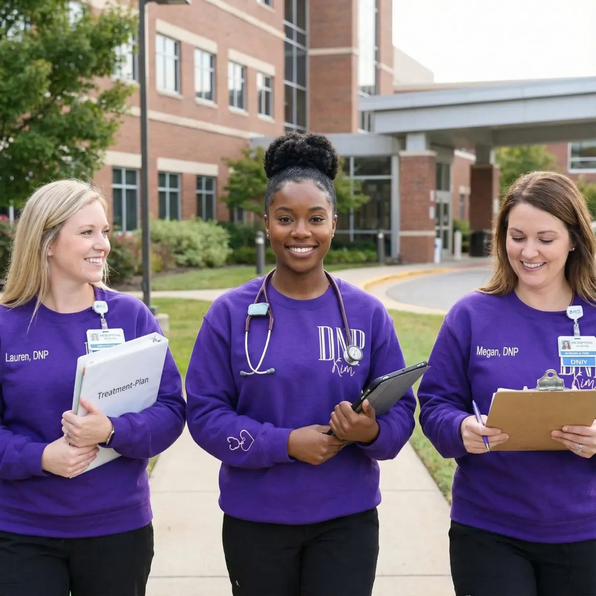 Personalized Gift For Nurse, Medical Jacket, Quarter Zip Sweatshirt Hoodie Embroidered