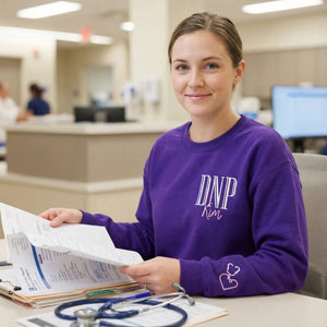 Personalized Gift For Nurse, Medical Jacket, Quarter Zip Sweatshirt Hoodie Embroidered