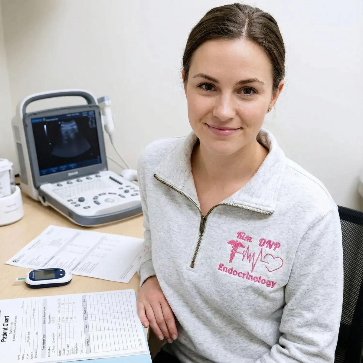 Gift For Nurse, Physician Assistant, Doctor, Personalized Medical Jacket, Quarter Zip Sweatshirt Embroidered