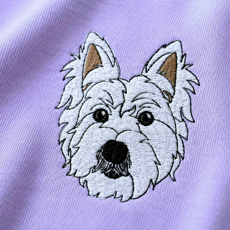 Custom Dog Memorial T-Shirt for Couple - Embroidered Pet Photo Portrait Tee & Name - Dog Loss Sympathy Gift for Him and Her
