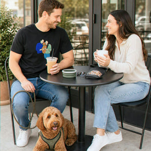 Custom Dog Dad Shirt With Pet Name T-Shirt, Embroidered Pet Photo Tee, Gifts For Best Dog Dad Ever