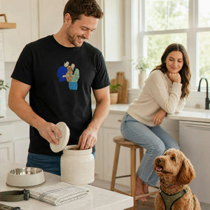 Custom Dog Dad Shirt With Pet Name T-Shirt, Embroidered Pet Photo Tee, Gifts For Best Dog Dad Ever