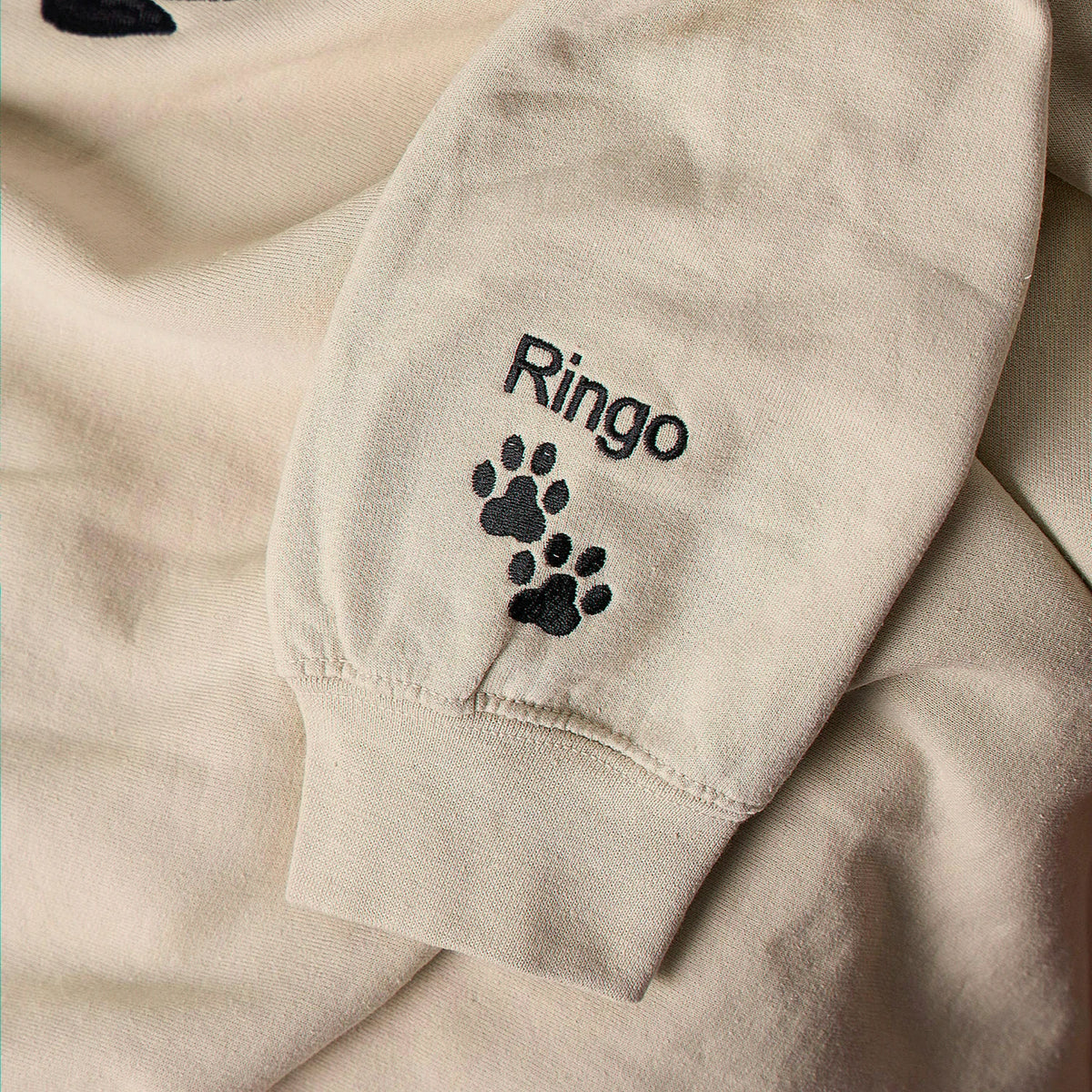 Custom Dog Portrait Sweatshirt for Birthday Daughter - Embroidered Pet Photo Crewneck & Name - Gift for Her