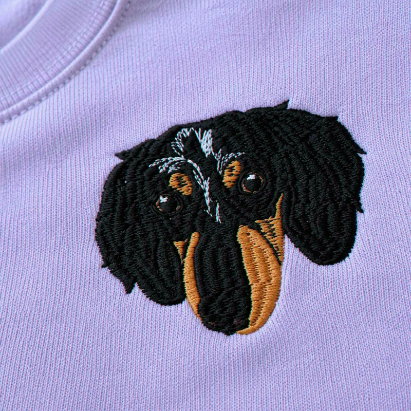 Custom Dog Portrait T-shirt for Birthday Best Friend - Embroidered Pet Photo Tee & Name - Bestie Gift for Her