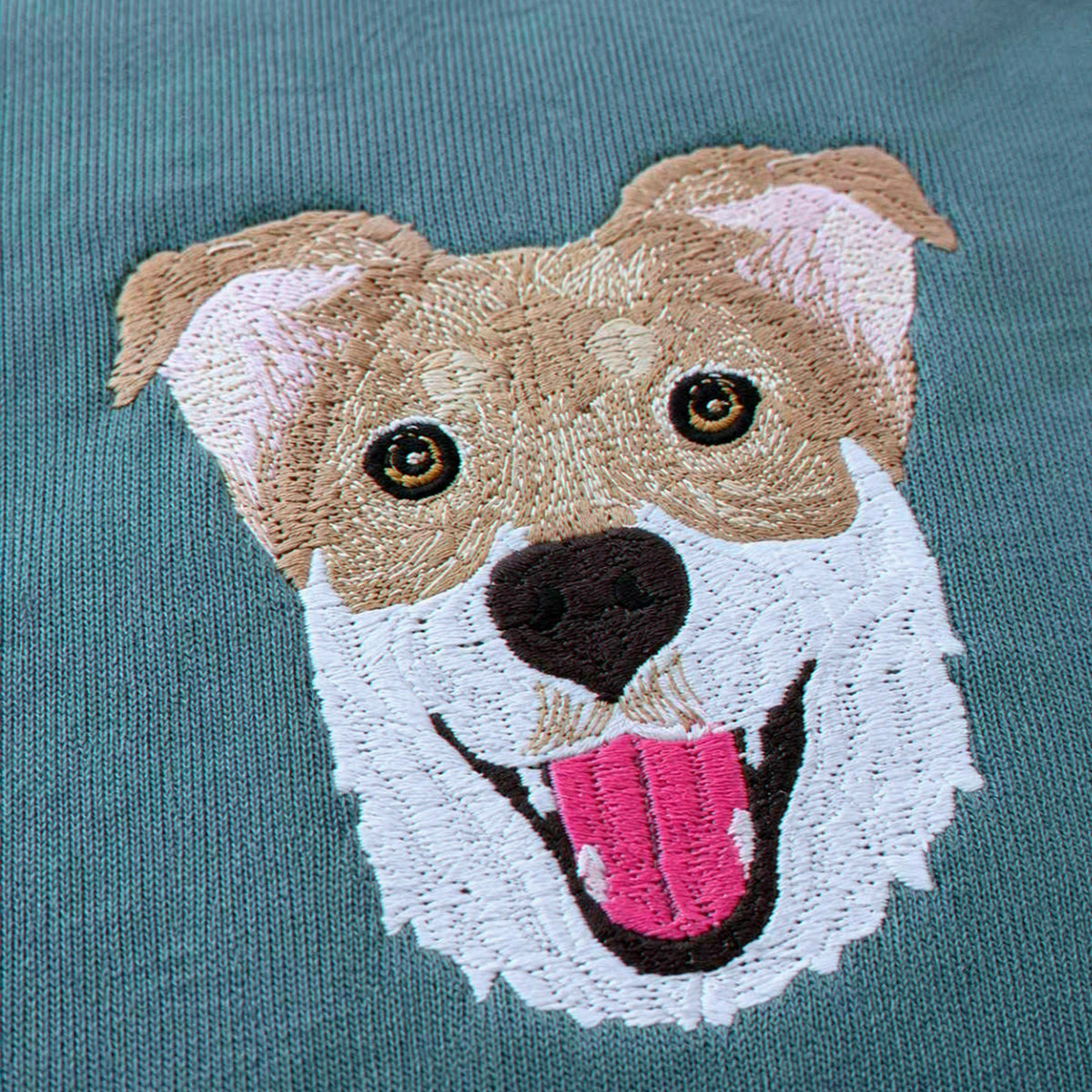 Custom Dog Memorial T-Shirt for Grandma - Embroidered Pet Photo Portrait Tee & Name - Dog Loss Sympathy Gift for Her