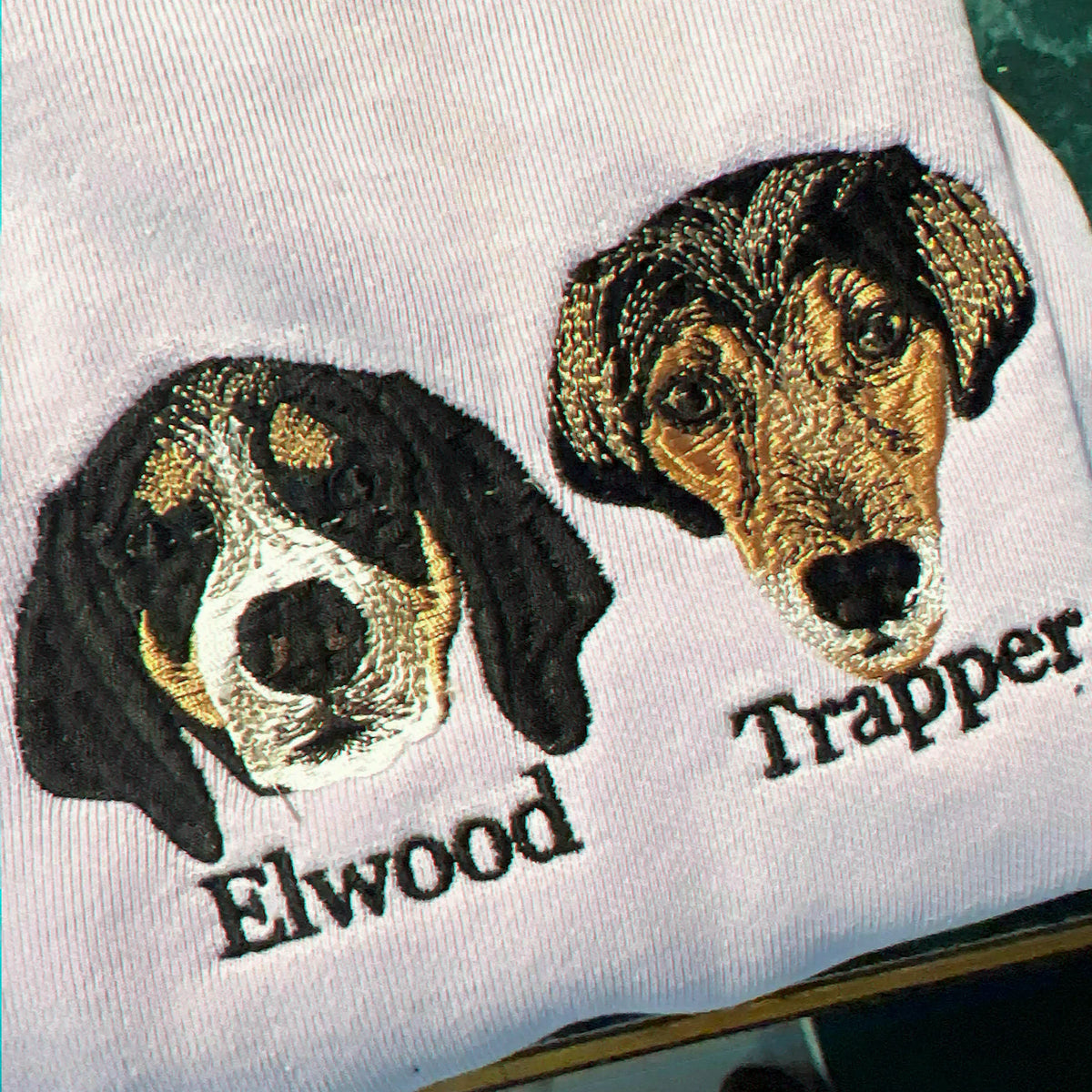Custom Dog Memorial Sweatshirt for Grandma - Embroidered Pet Photo Portrait Crewneck & Name - Dog Loss Sympathy Gift for Her