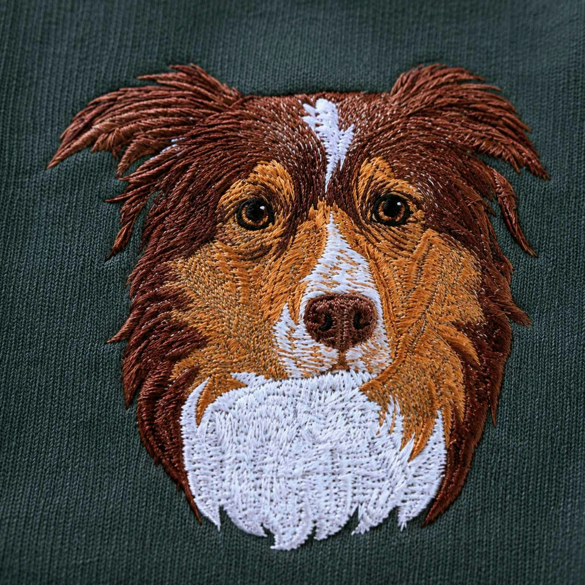 Custom Dog Memorial Sweatshirt for Husband - Embroidered Pet Photo Portrait Crewneck & Name - Dog Loss Sympathy Gift for Him