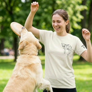 Custom Dog Line Art Photo Shirt, Embroidered Dog Mom Tee, Crazy Dog Lady Gift