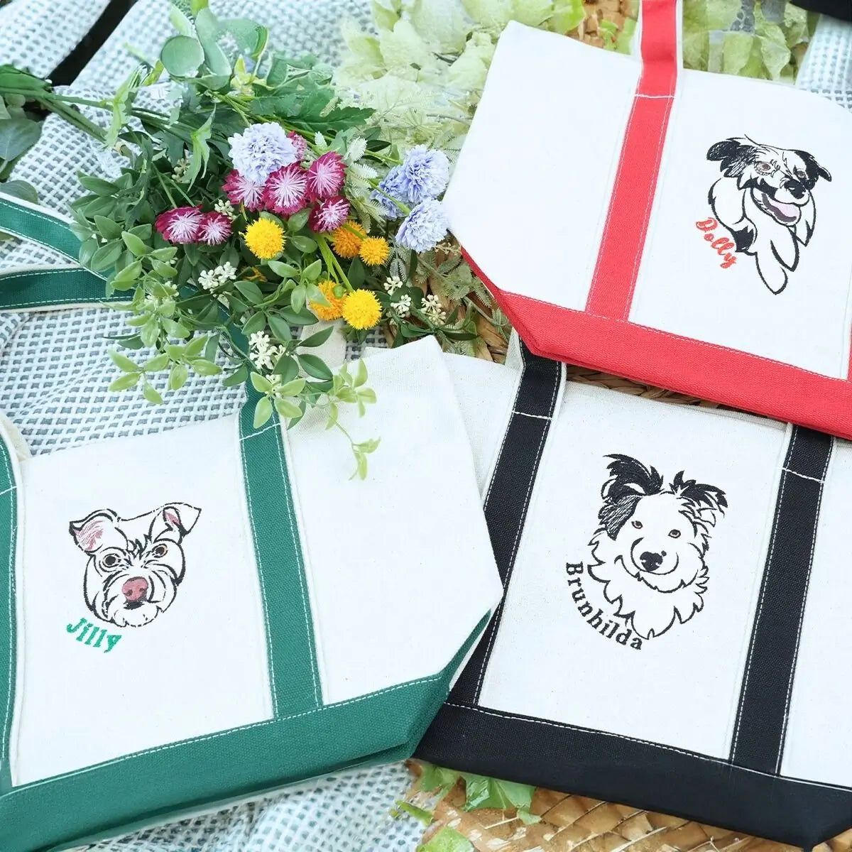 Dog-themed sweatshirt and tote bag gift combo for pet lovers