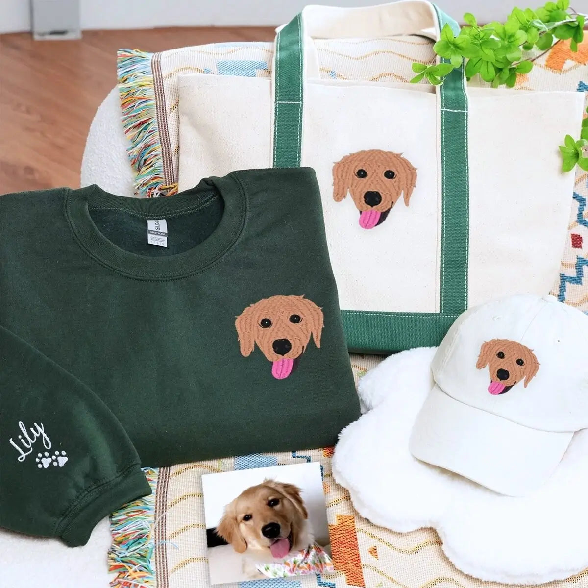 Dog Lover’s Dream Set: Sweatshirt, Hat & Tote Bag Trio