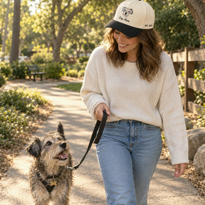 Custom Dog Mom Portrait Snapback Hat, Embroidered Dog Mama Photo Gift, Personalized Side Back Cap