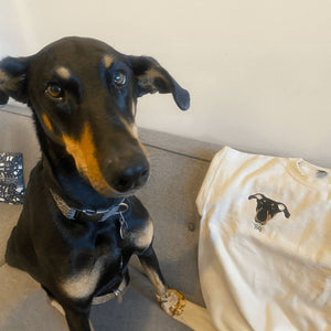 Custom Dog Dad Sweatshirt Embroidered Pet Face Name Portraits Photo
