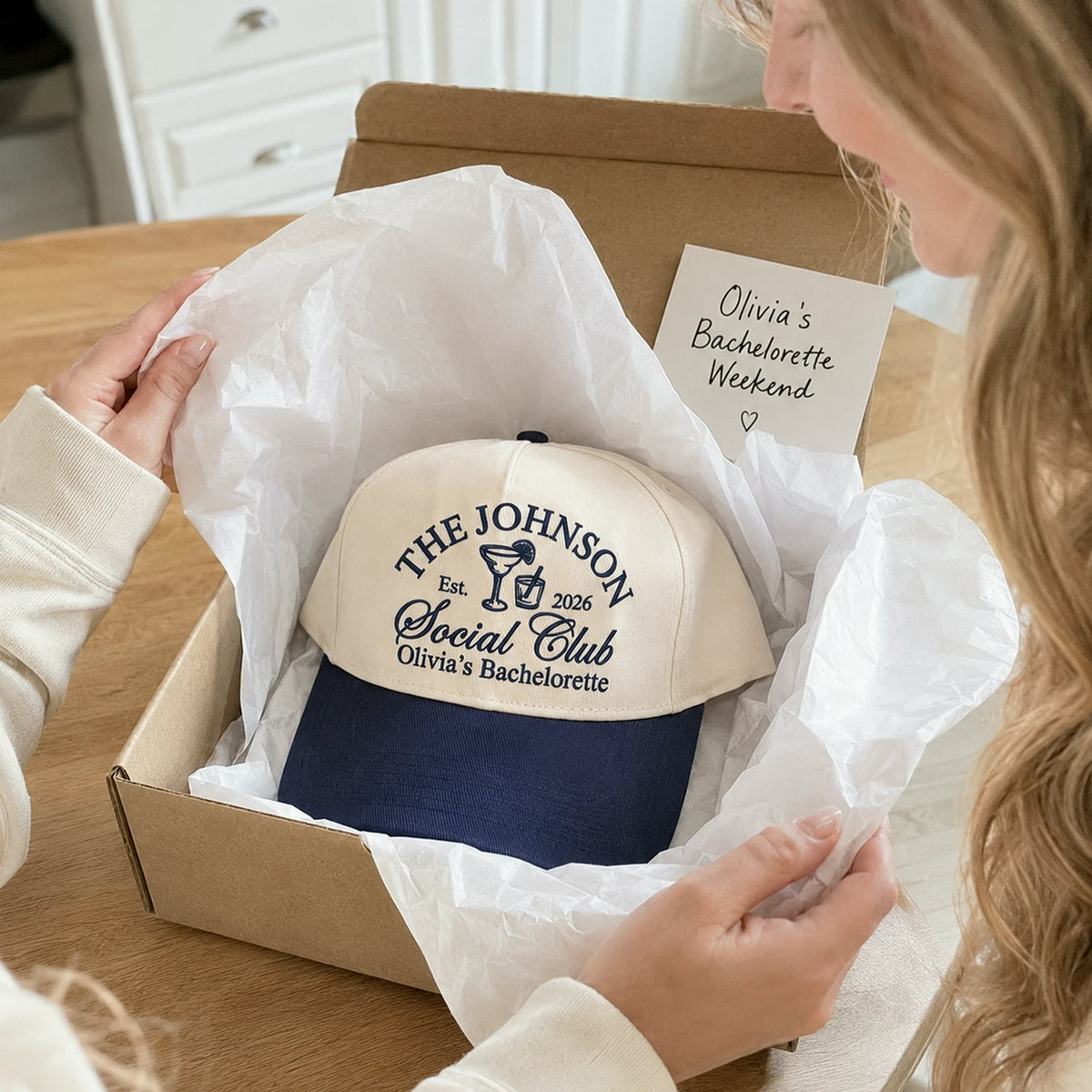 Custom Bride Tribe Bachelorette Snapback Hats - Embroidered Team Bridal Cap Set