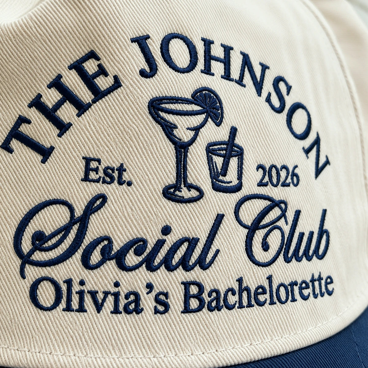 Custom Bride Tribe Bachelorette Snapback Hats - Embroidered Team Bridal Cap Set