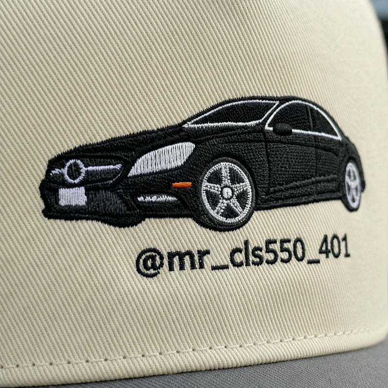 Custom Car Photo Snapback Hats - Embroidered Vehicle Caps Father's Day Gift