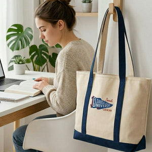 Embroidered Students Tote Bag, Personalized Name & Class Year College Spirit
