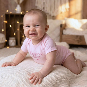embroidered heaven sent baby onesie for pregnancy announcement newborn outfit