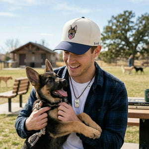 Custom Pet Photo Snapback Hats - Embroidered Dog, Cat or any Pet Portrait Caps